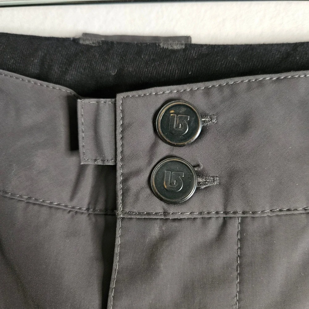 Burton Dryride Tactic Snow Pants Mens Large‎ Gray Waterproof Snowboard Ski Cargo
